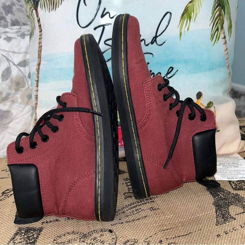 Dr. Martens Burgundy Sneakers - Picture 8 of 12